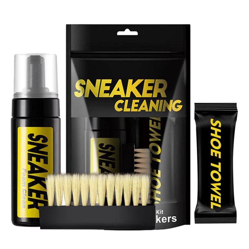 Sneaker Cleaning Kit – Foam Cleaner with Brush & Cloth | Vieora