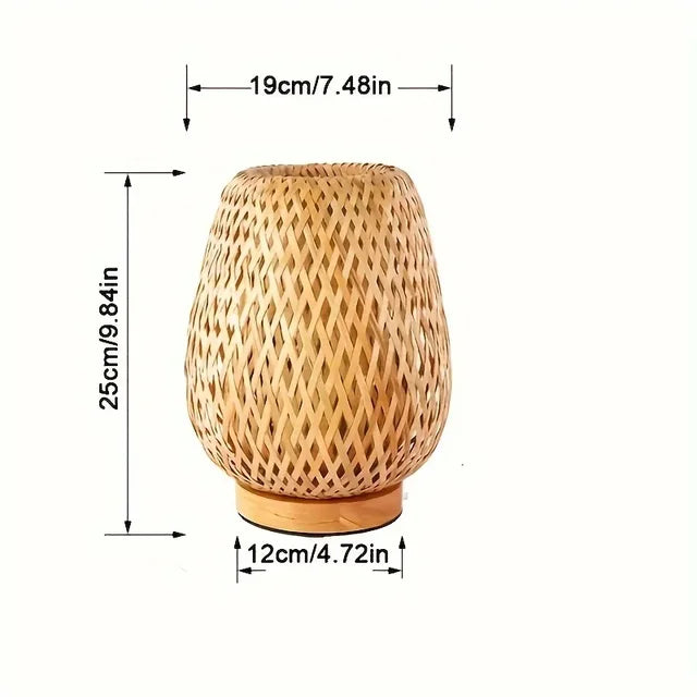 Japanese Bamboo Weave Lamp