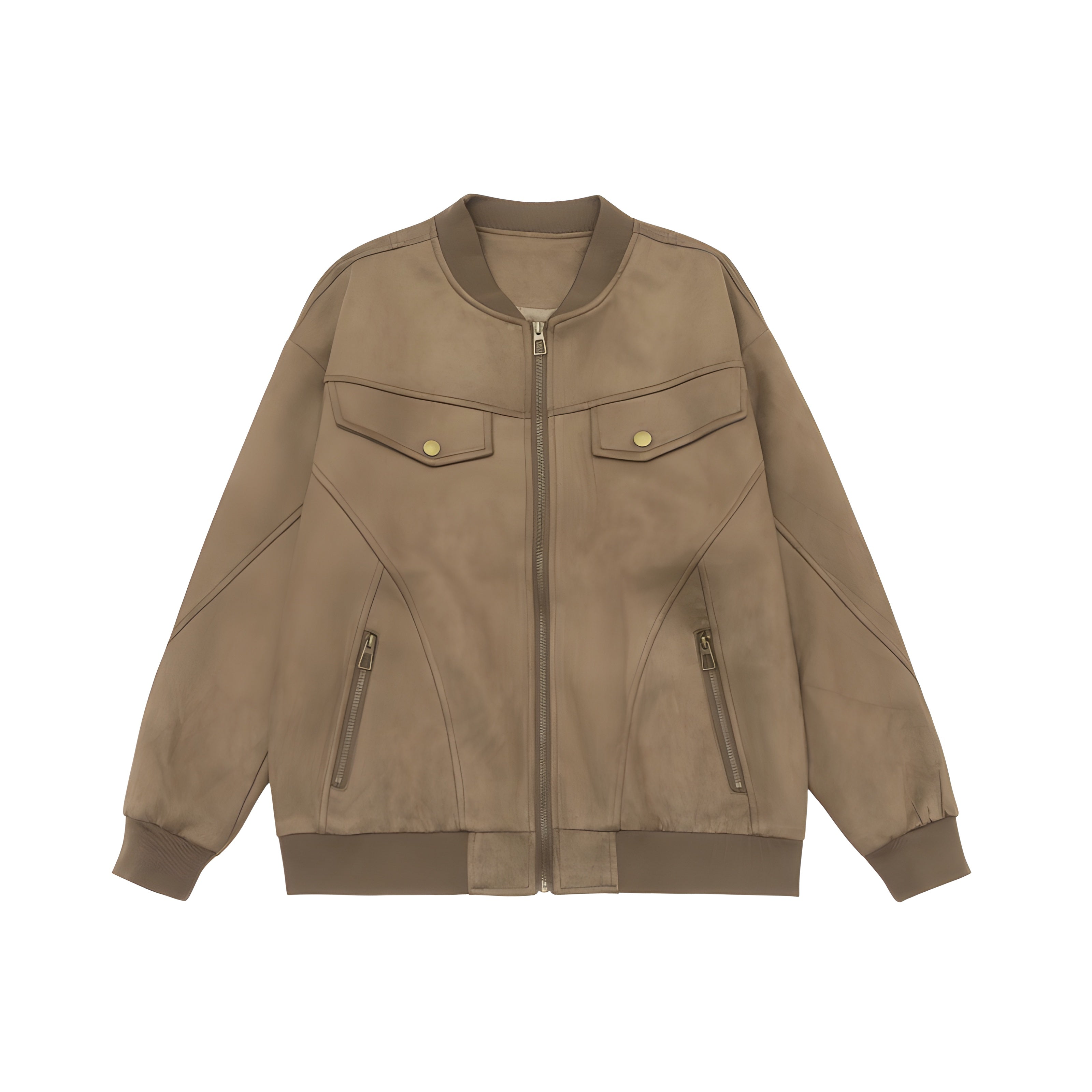 Classic Suede Bomber Jacket