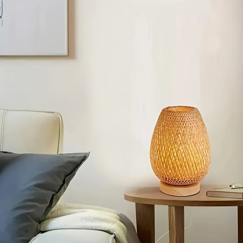 Japanese Bamboo Weave Lamp