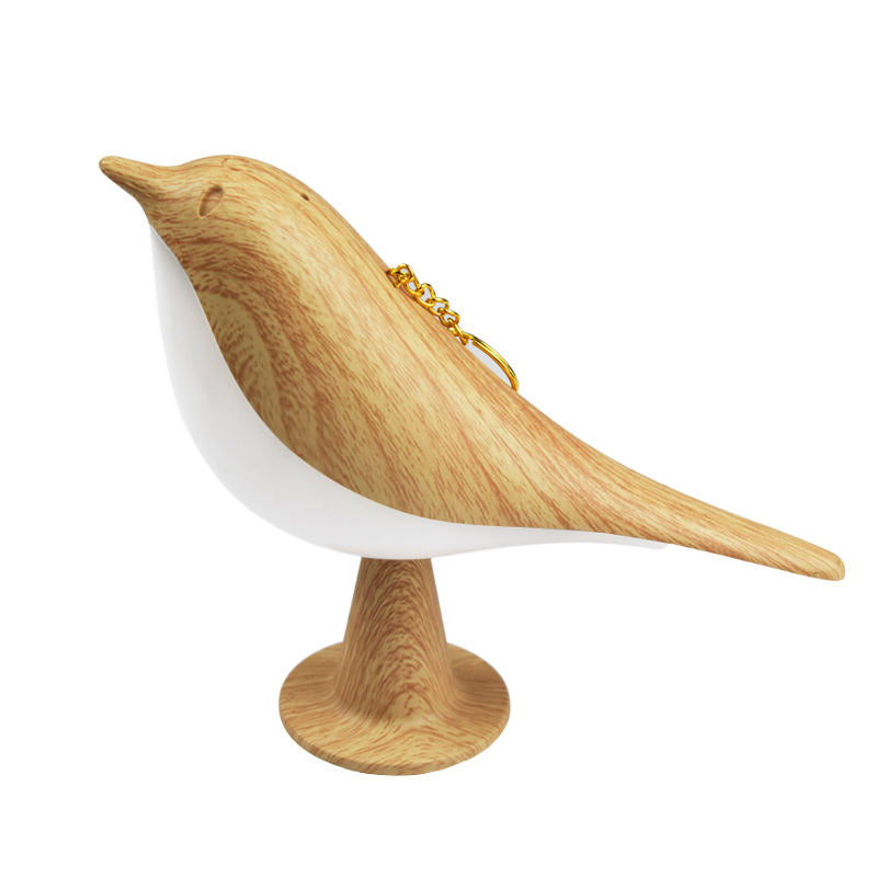 Wooden Bird Bedside Lamp