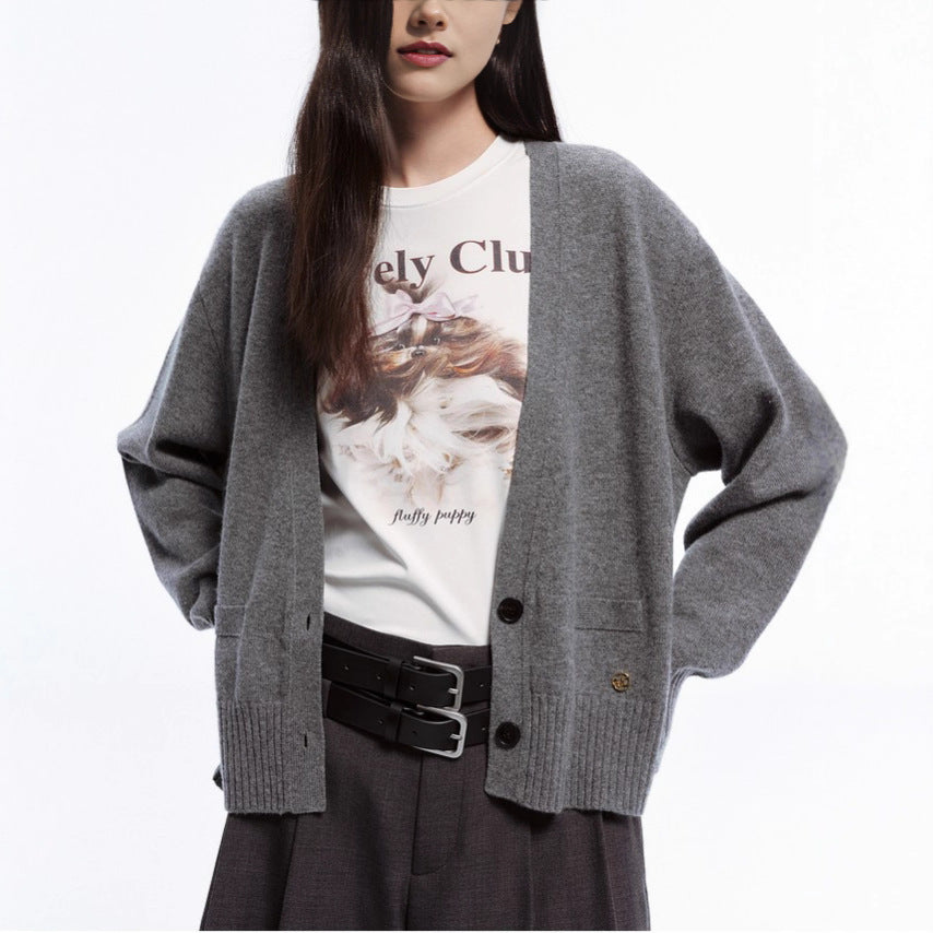 Soft Knit V-Neck Cardigan