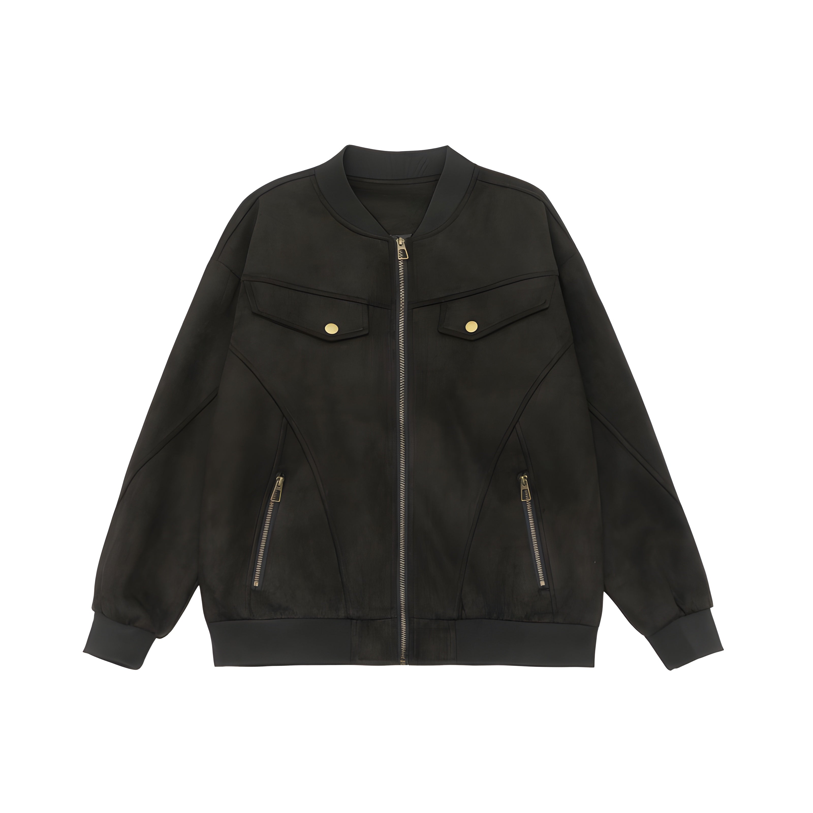 Classic Suede Bomber Jacket