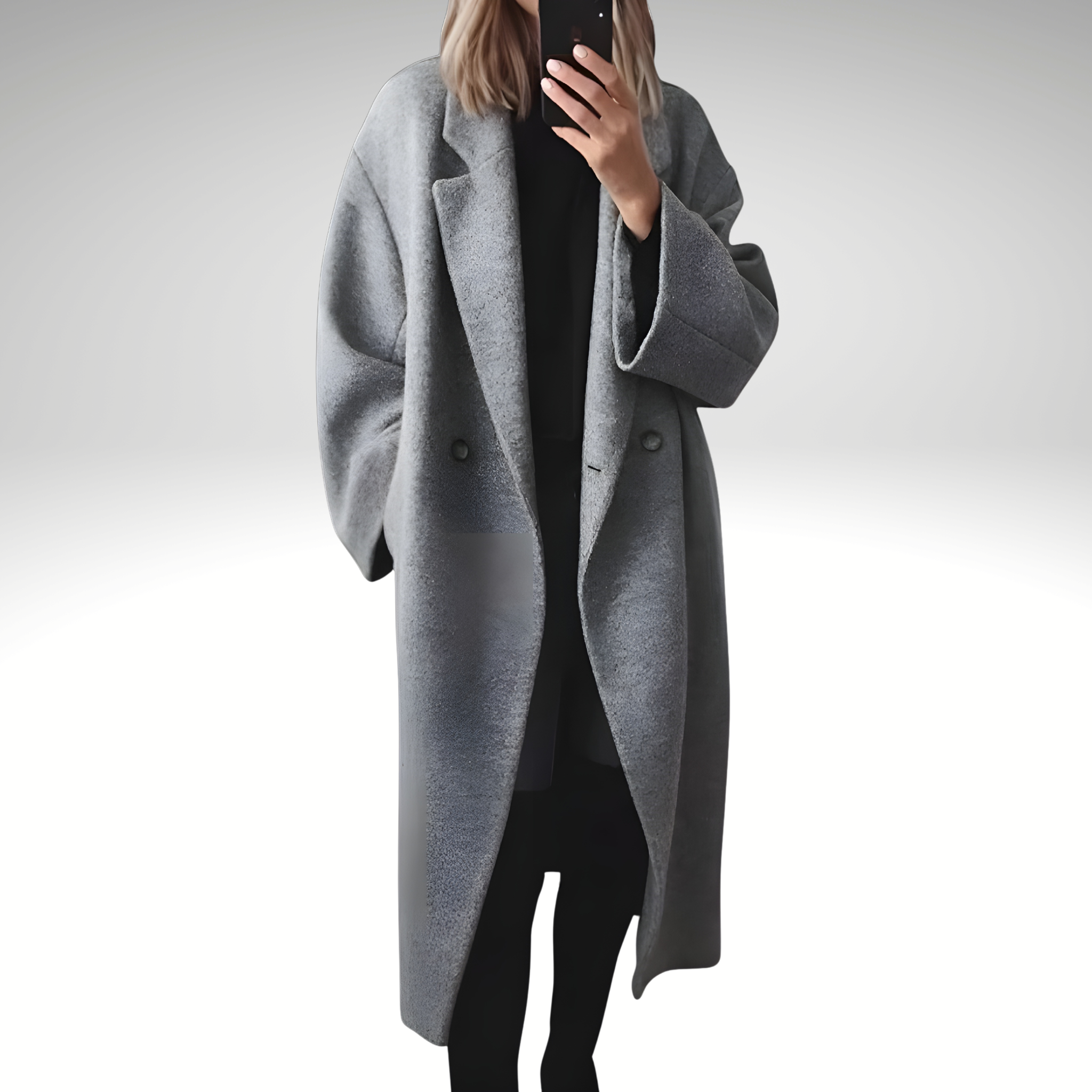 Soft-Touch Longline Overcoat